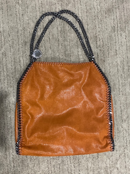 Stella McCartney Handbags - Stella McCartney Falabella Orange Shaggy Deer Chain Tote Bag
